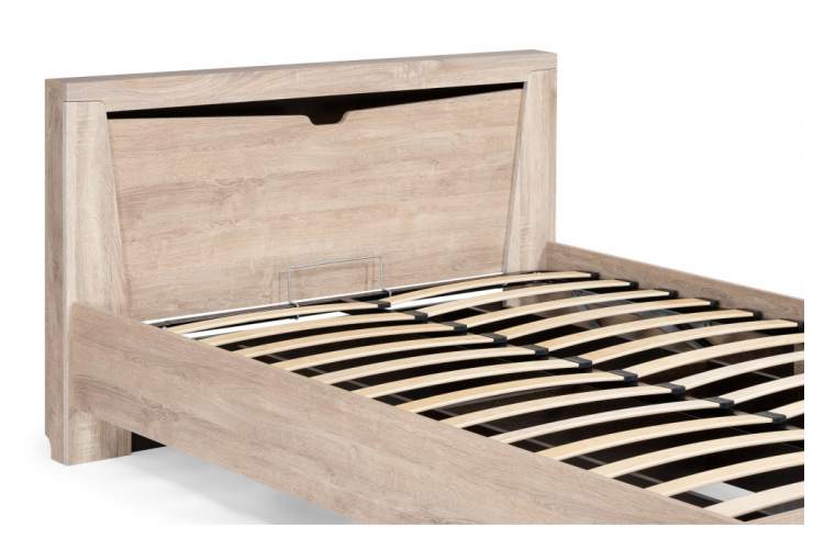 Кровать Магантия 140х200 сПМ парящая дуб баррик-5