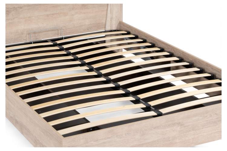 Кровать Магантия 140х200 сПМ парящая дуб баррик-8