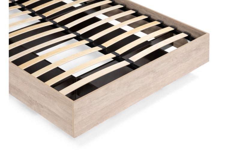 Кровать Магантия 140х200 сПМ парящая дуб баррик-9