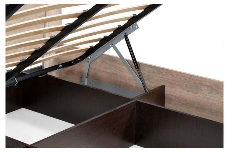 Кровать Магантия 140х200 сПМ парящая дуб баррик-11