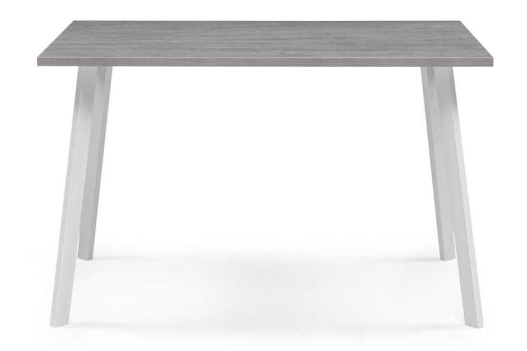 Стол деревянный Тринити Лофт 120х80х75 25 мм бетон / белый матовый-1