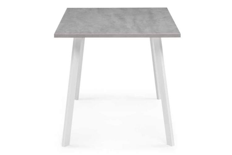 Стол деревянный Тринити Лофт 120х80х75 25 мм бетон / белый матовый-2