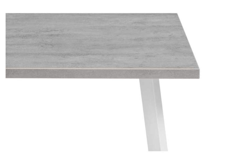 Стол деревянный Тринити Лофт 120х80х75 25 мм бетон / белый матовый-4