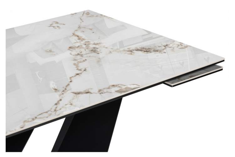 Керамический стол Бор 180(240)х90х78 pandorai / черный-6