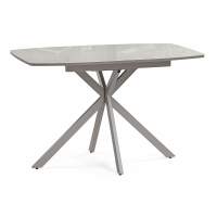 Стол стеклянный Тамаса 120(150)х70х76 латте / капучино