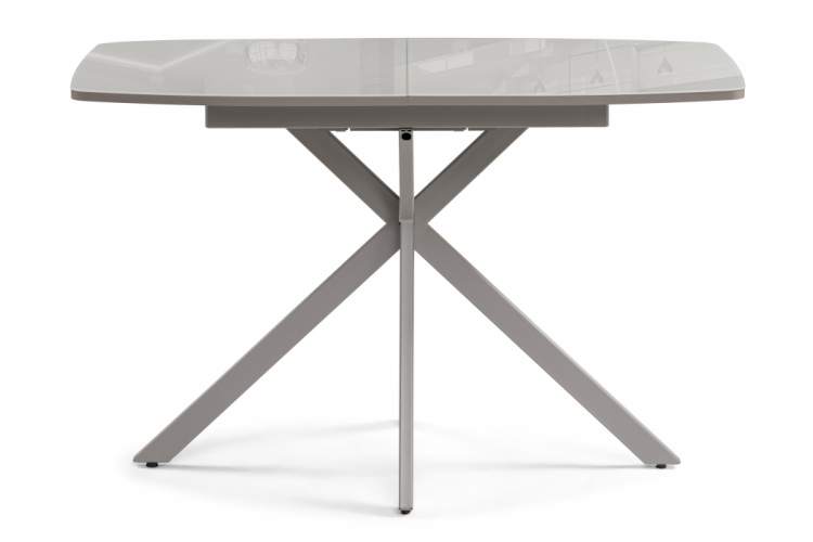 Стол стеклянный Тамаса 120(150)х70х76 латте / капучино-2