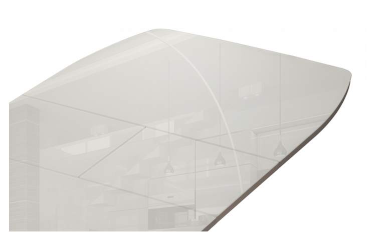 Стол стеклянный Тамаса 120(150)х70х76 латте / капучино-6