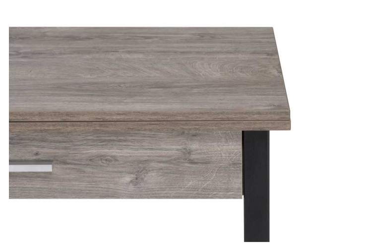 Стол деревянный Ибби 90(128)х64х77 рошелье / черный матовый-8