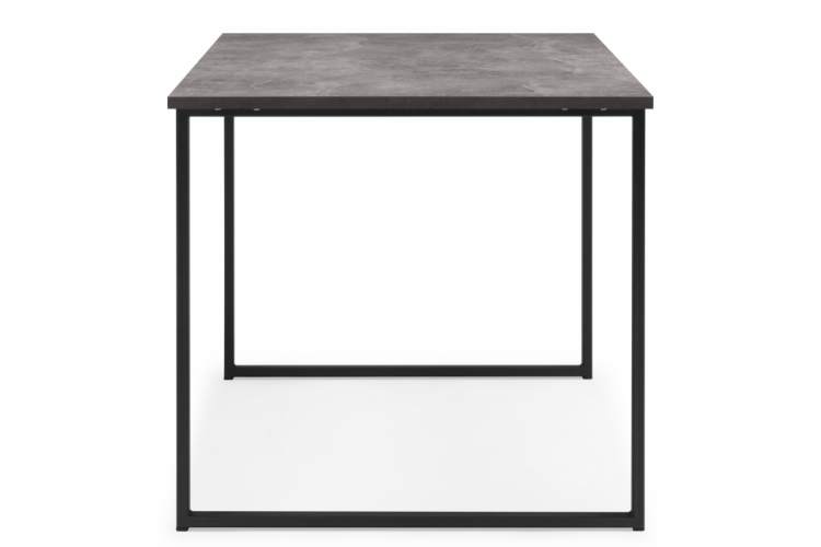 Стол деревянный Лиман 117 х 77 бетон светлый / черный матовый-2