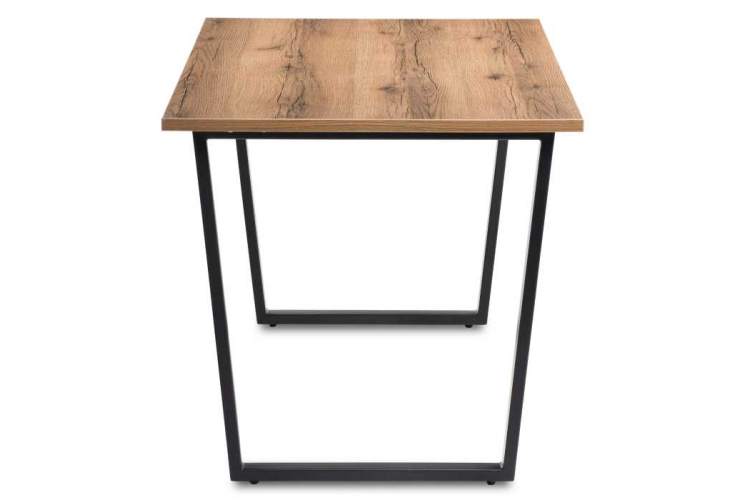 Лота Лофт 140 25 мм дуб делано темный / матовый черный Стол деревянный-2
