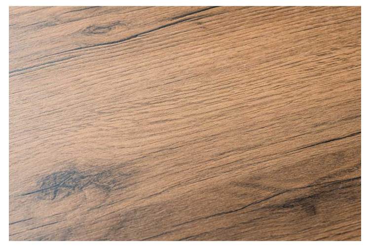 Лота Лофт 140 25 мм дуб делано темный / матовый черный Стол деревянный-4