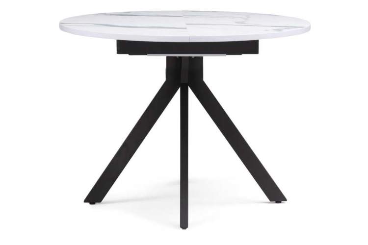 Стол деревянный Бетина мрамор белый / черный-1