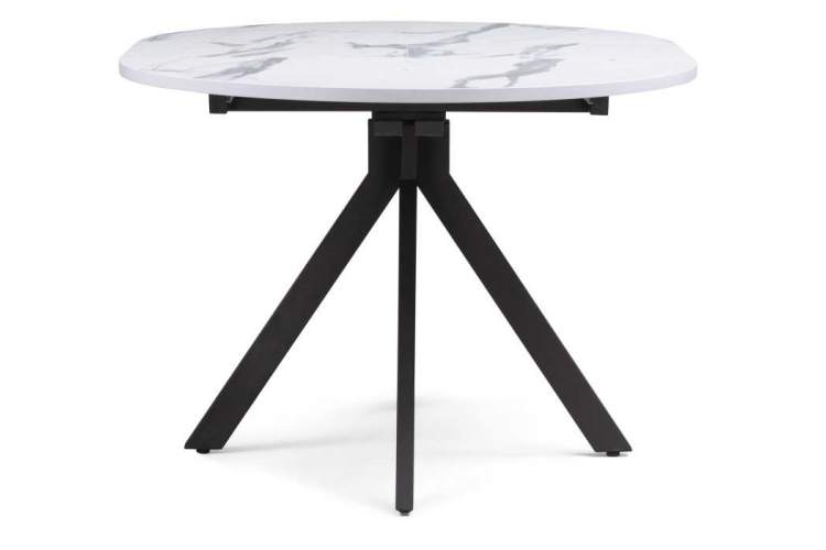 Стол деревянный Бетина мрамор белый / черный-4