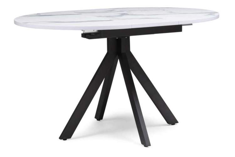 Стол деревянный Бетина мрамор белый / черный-5