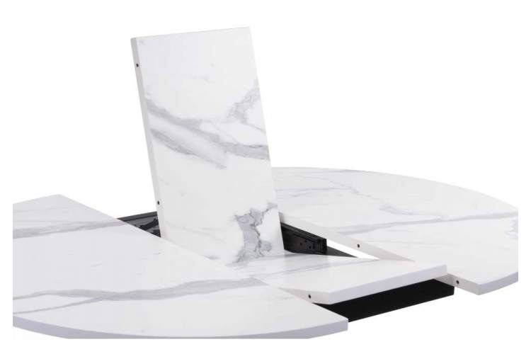 Стол деревянный Бетина мрамор белый / черный-6