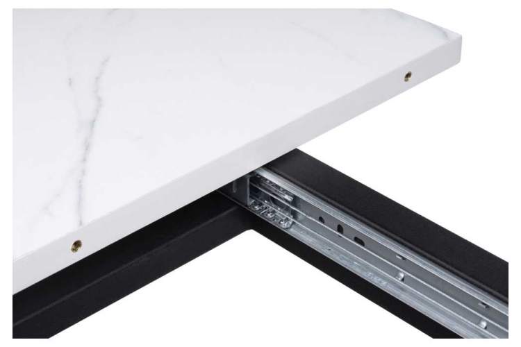 Стол деревянный Бетина мрамор белый / черный-7