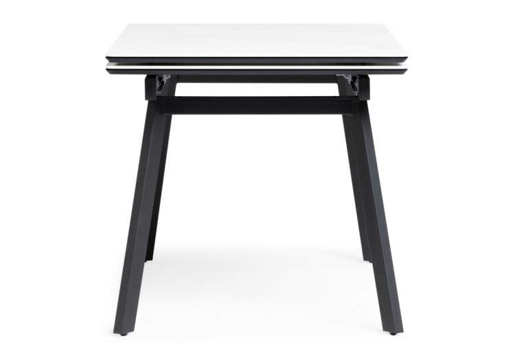 Керамический стол Норман 120(180)х80 snow (alpin) white / черный-9