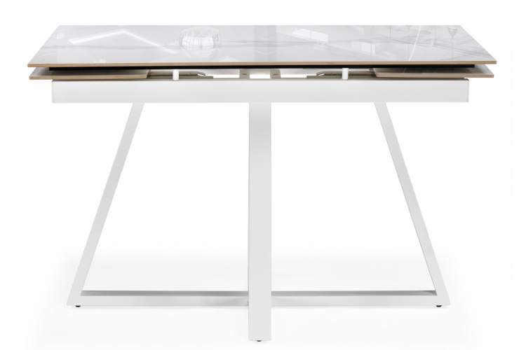 Керамический стол Силлем 120(180)х80х77 statuario cara / белый-2