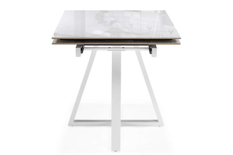 Керамический стол Силлем 120(180)х80х77 statuario cara / белый-4