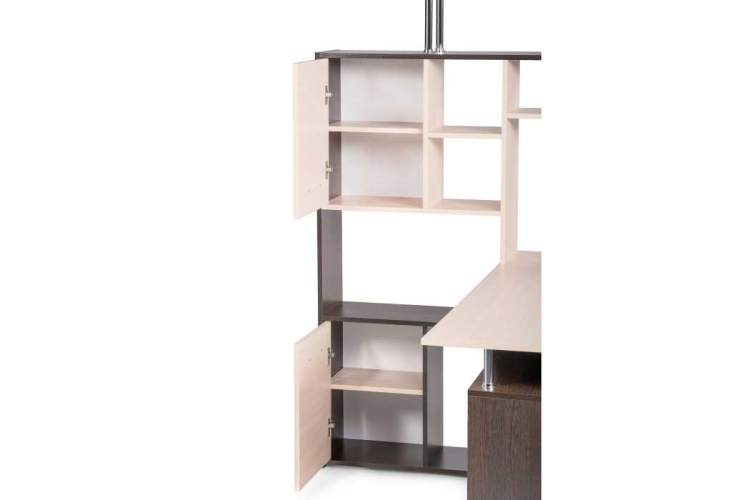 Компьютерный стол ДЕР КС-15 венге / дуб молочный левый-4