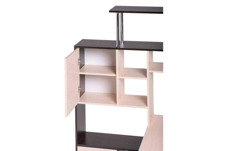 Компьютерный стол ДЕР КС-15 венге / дуб молочный левый-7