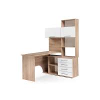 КСТ-14П правый дуб сонома / белый Компьютерный стол