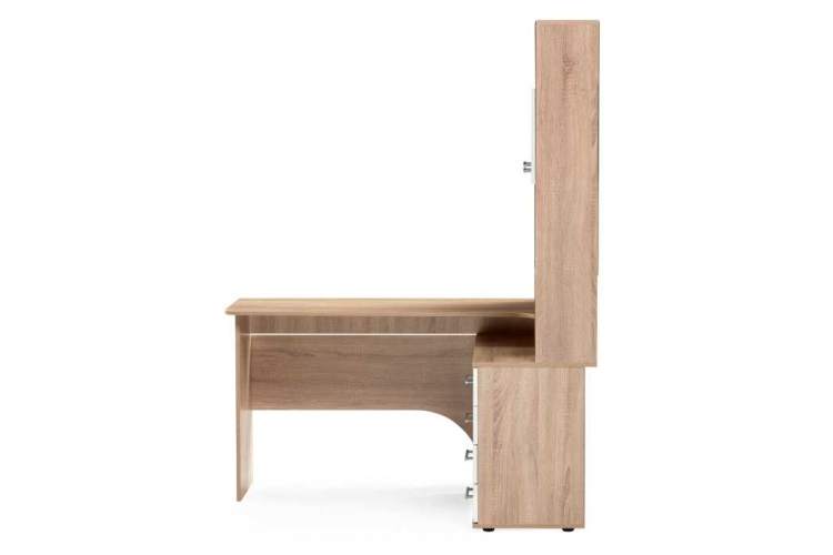 КСТ-14П правый дуб сонома / белый Компьютерный стол-2