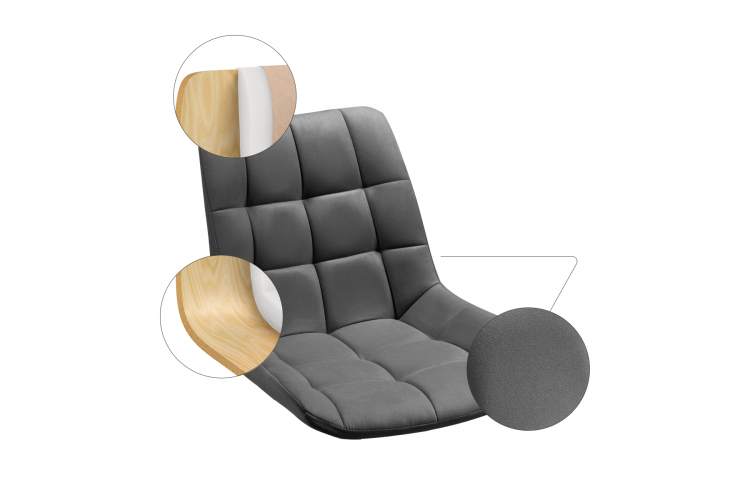 Стул на металлокаркасе Стронг 4 шт латте / черный-12