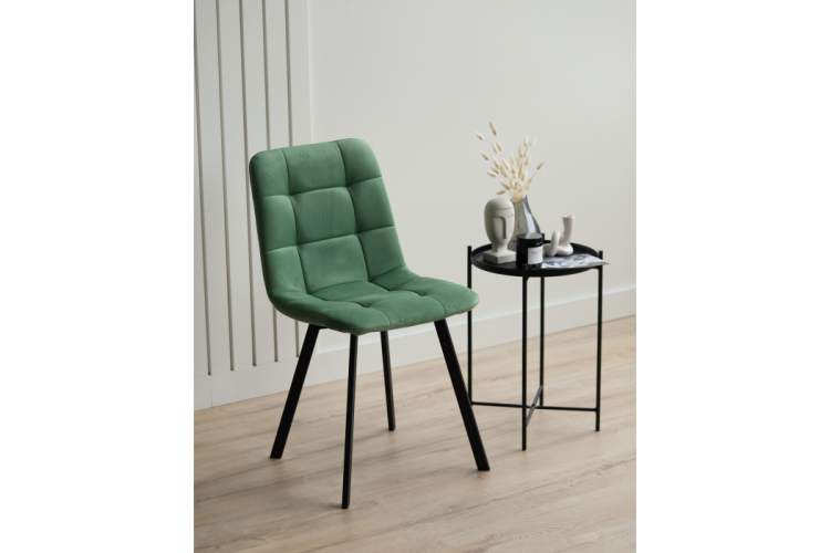 Стул на металлокаркасе Чилли фисташковый / черный-1