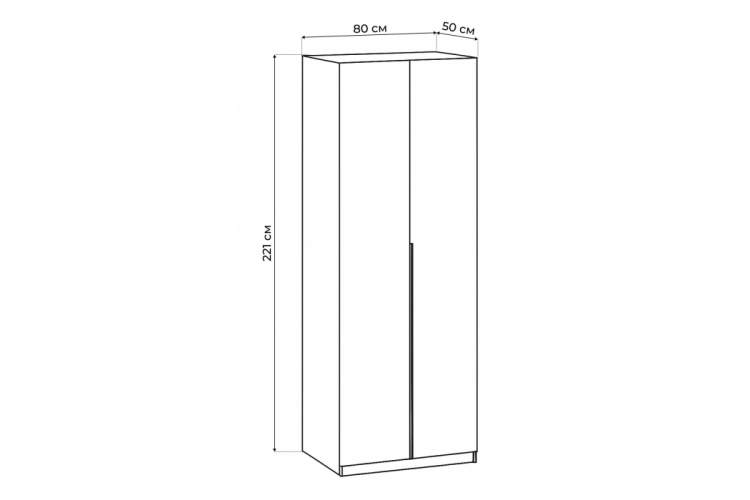 Шкаф Даиго 800 меланж-2