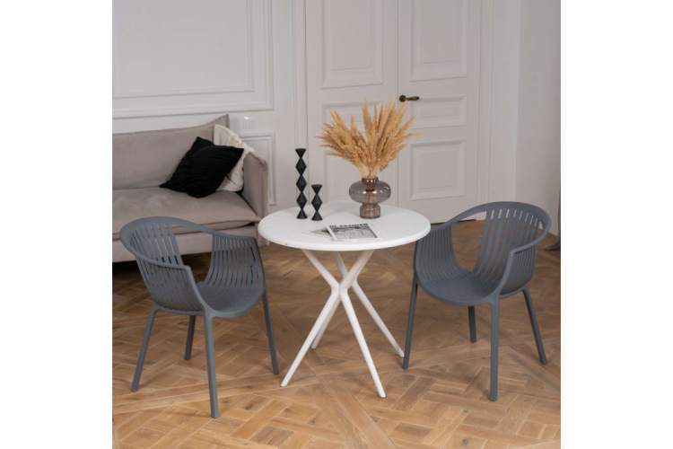 Пластиковый стул Боркас серый-1