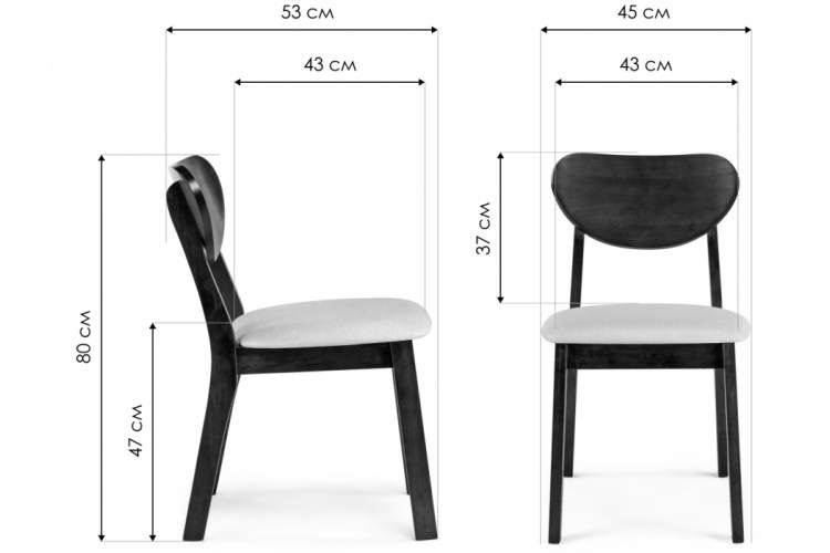 Стул деревянный Loid dirty oak / light beige-1