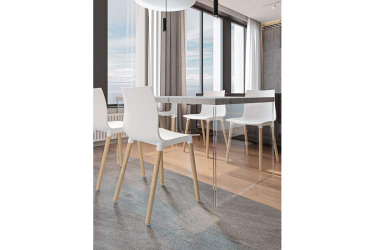 Пластиковый стул Кобе 2 шт белый-1