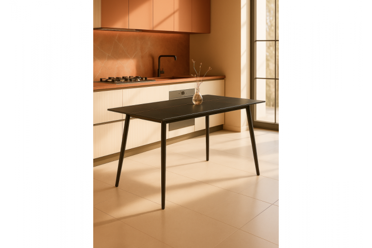 Керамический стол Rion 120 черный мрамор / черный-1