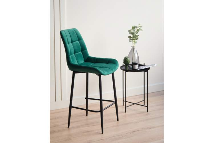 Барный стул Челси зеленый (zd 667) / черный-1