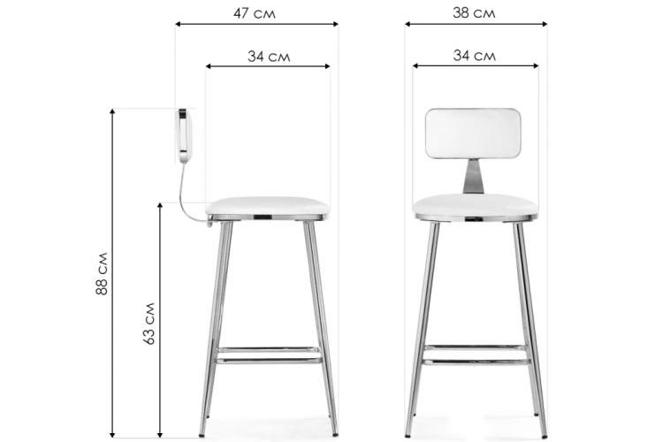 Барный стул Persi dark gray / gold-1