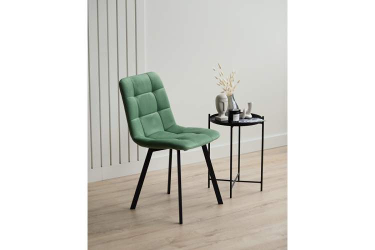 Стул на металлокаркасе Чилли фисташковый / черный-2