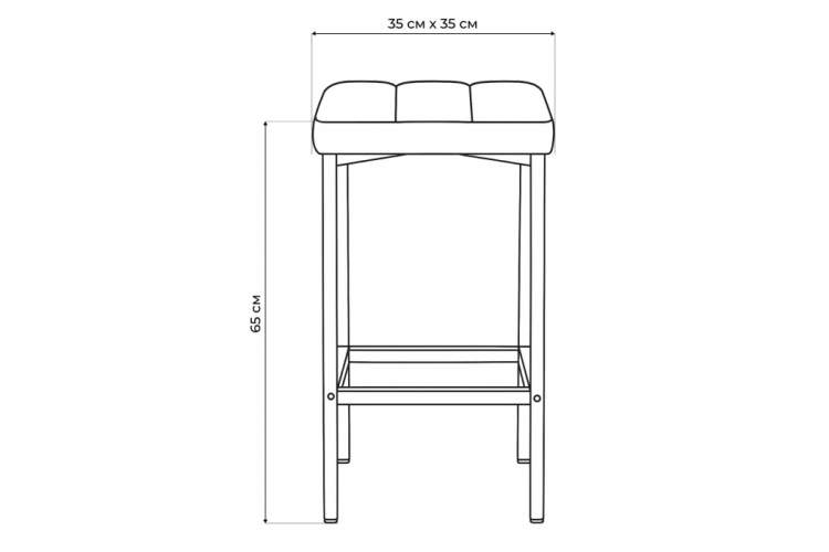 Барный стул Лофт мадера 20 / черный матовый-2