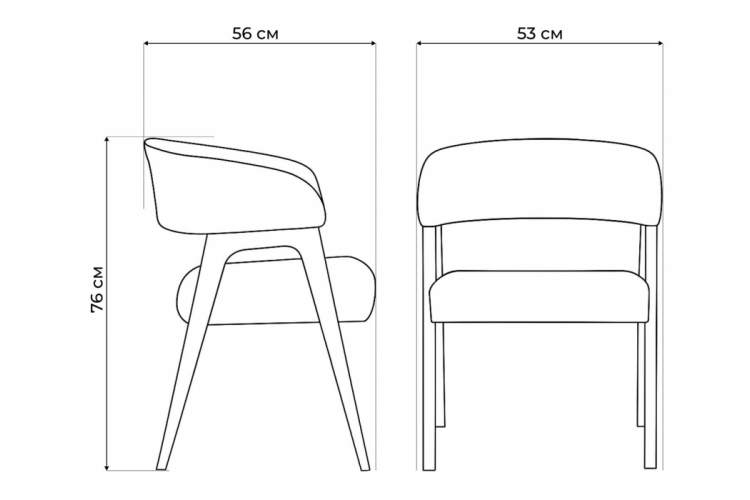 Стул деревянный Невада 1 ткань 231 / светлое дерево-3