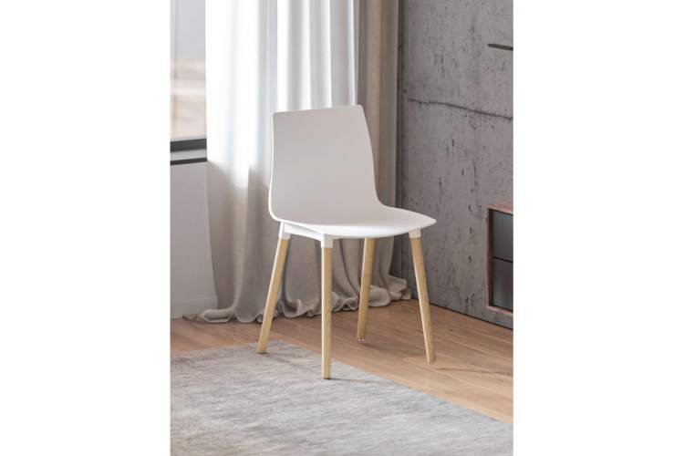 Пластиковый стул Кобе 2 шт белый-2