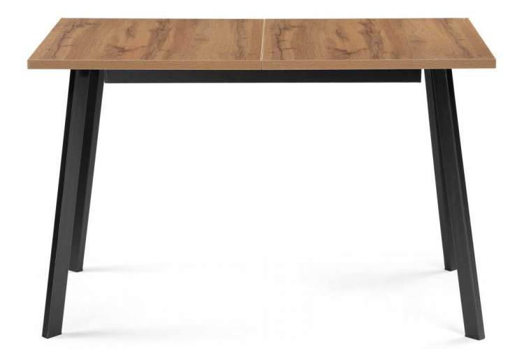 Стол деревянный раскладной Колон Лофт 120 25 мм дуб вотан / черный матовый-2