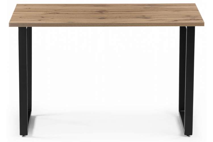 Стол деревянный Лота Лофт 120 25 мм дуб вотан / черный матовый-3