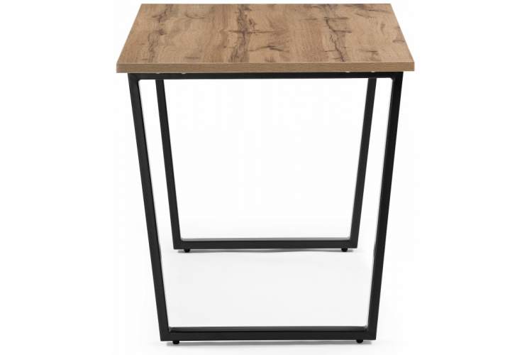 Стол деревянный Лота Лофт 120 25 мм дуб вотан / черный матовый-4