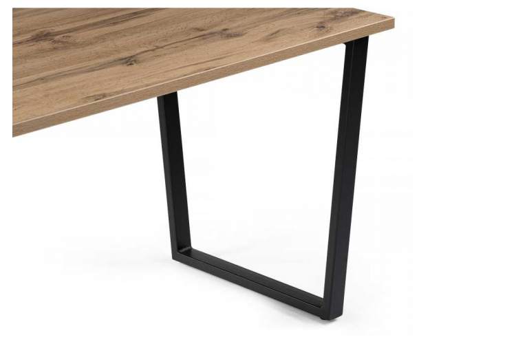 Лота Лофт 140 25 мм дуб вотан / матовый черный Стол деревянный-4