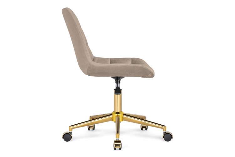 Офисное кресло Честер бежевый / золото-5