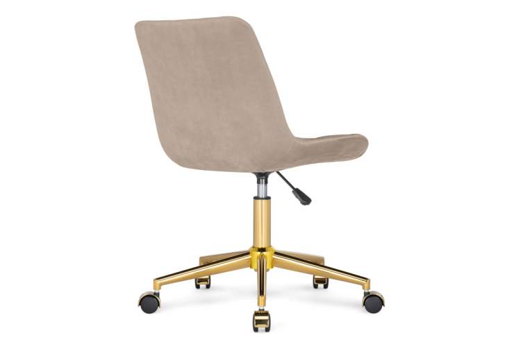 Офисное кресло Честер бежевый / золото-6