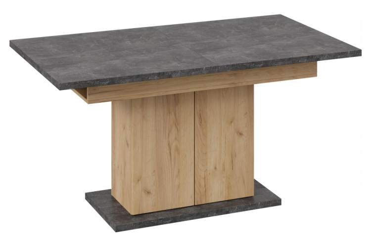 Стол деревянный Детройт Тип 1 дуб крафт золотой / ателье темное