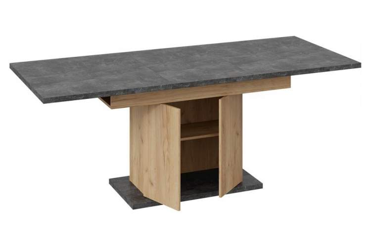 Стол деревянный Детройт Тип 1 дуб крафт золотой / ателье темное-3