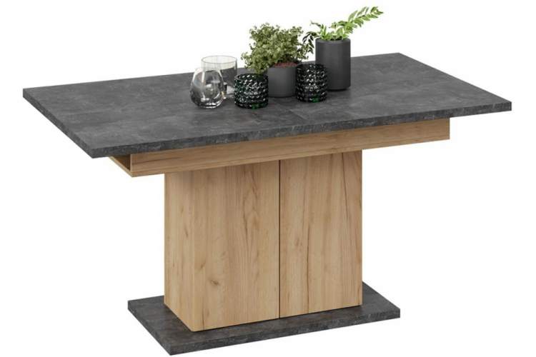 Стол деревянный Детройт Тип 1 дуб крафт золотой / ателье темное-4