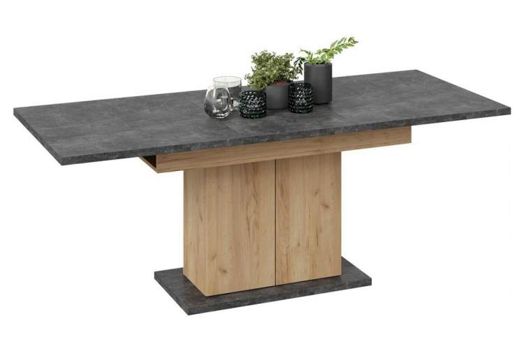 Стол деревянный Детройт Тип 1 дуб крафт золотой / ателье темное-5